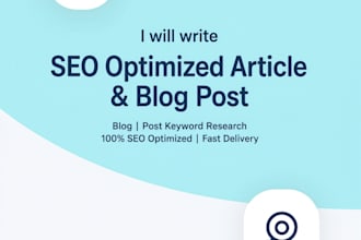 write SEO blog articles and website content