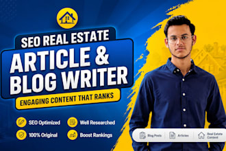 write SEO real estate articles and blog posts