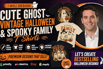 design custom t shirts for halloween and spooky family back to school designs
