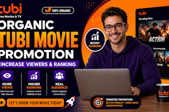 do organic tubi movie promotion to increase tubi movie viewers and ranking