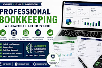 do full charge bookkeeping and financial accounting in excel