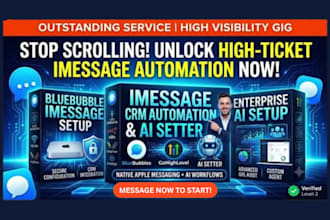 setup imessage p2p gohighlevel ai appointment setter imessage p2p CRM automation