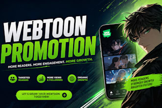 do webtoon promotion, webcomic, manga, comic, tapas to real active readers