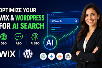optimize your wix and wordpress website for ai search with GEO, aeo, and ai SEO