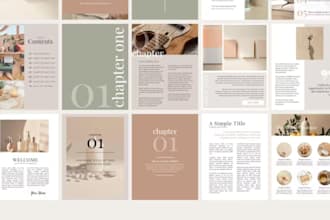 design editable canva ebook, workbook, pdf lead magnet canva ebook and workbook