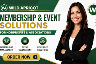 build and setup wild apricot membership website event website nonprofit wa event
