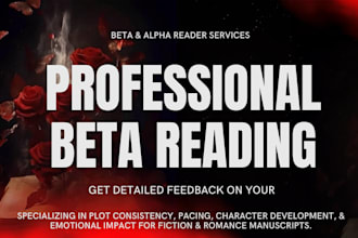 beta read your romance fantasy beta reader and provide full readers report