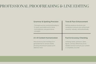 proofread your content, and edit or highlight the mistakes