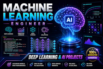 be your machine learning engineer for your ml,dl related projects