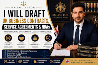 review your business contract or draft business agreement, ndas