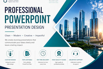 design professional powerpoint presentation PPT slides