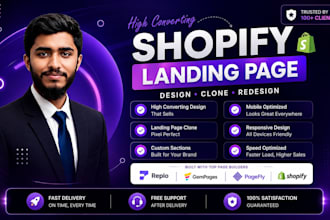 clone landing page, home page using replo, pagefly, gempages