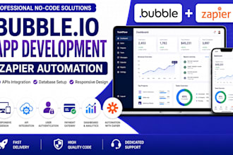 build bubble app bubble io website development zapier automation