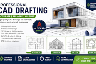 provide professional autocad cad drafting and technical drawings