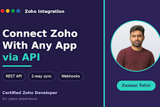 integrate zoho with third party apps via api and automation