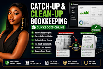 do historical clean up and catch up bookkeeping in quick books online