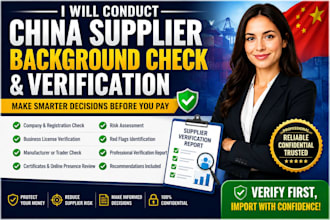 conduct china supplier background check and verification