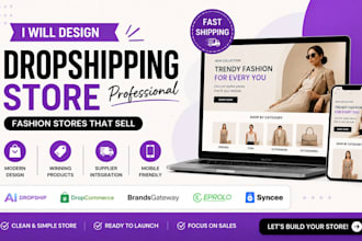 design shopify dropshipping store via ai dropship dropcommerce eprolo syncee