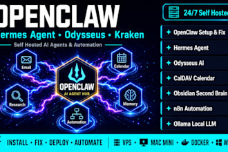 setup openclaw hermes agent odysseus obsidian caldav triage calendar n8n kraken