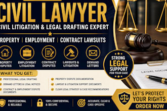 do civil lawyer in property, employment litigation and contract lawsuits