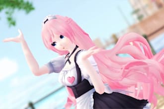 rig, weight paint and port 3d model for gmod, mmd, koikatsu, warudo, vroid