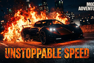 design eye catching gaming posters, banners and thumbnails