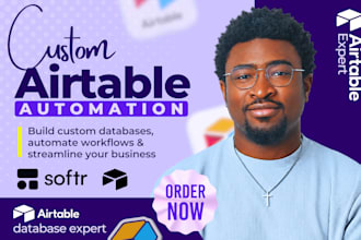 setup airtable database, airtable automation, airtable crm expert, softr webapp