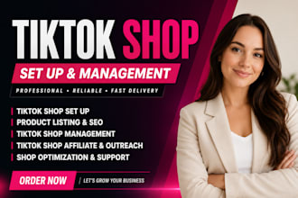 set up tiktok shop USA tik tok shop manager, tiktok shop product listing
