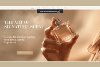 design perfume store, fragrance store, perfume website, perfume shopify, perfume