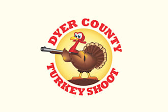 design dyer county turkey shoot brand logo
