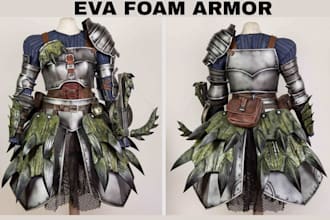 design custom eva foam cosplay armor templates