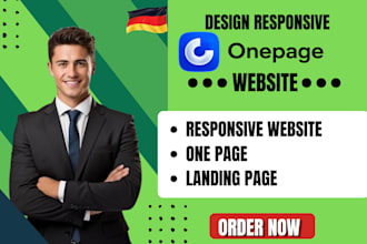 design onepage io website german landing page lead funnel as one page io expert