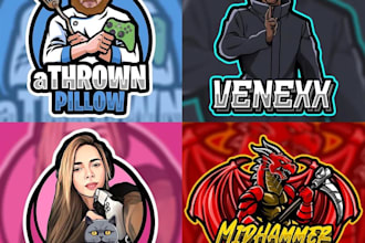 design a unique cartoon mascot logo