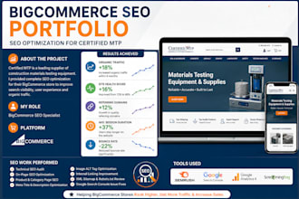 do bigcommerce SEO optimization and fix technical  issues