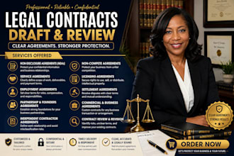 draft and review legal contracts, ndas and business agreements