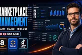 manage amazon walmart and tiktok shop seller accounts