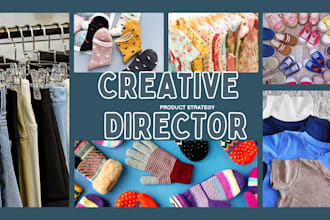 be your creative director, brand strategy ,art direction and visual for brands