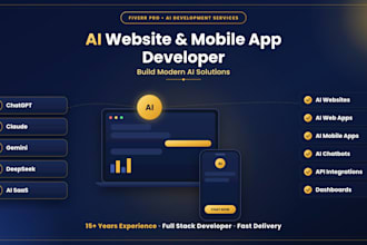 build ai websites, ai web apps, ai mobile apps, ai chatbot