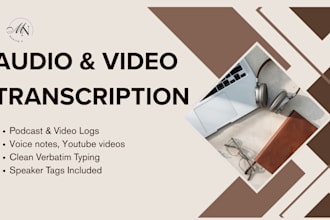 transcribe your audio and video clips accurately to text