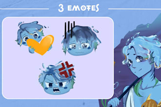 create cute custom twitch and discord emotes