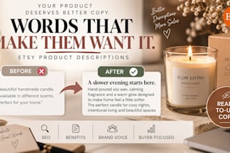 write SEO etsy product descriptions that convert