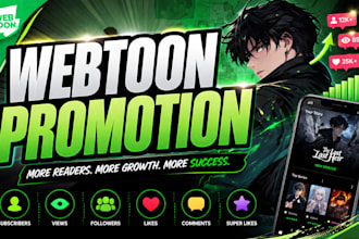 promote your webtoon comic to real readers for organic growth