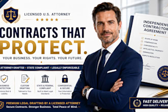 create a custom consulting and independent contractor agreement