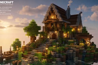 build custom minecraft maps, worlds, terrain, spawn, lobby, survival worlds
