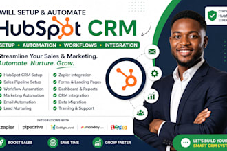 setup hubspot CRM hubspot automation workflows pipeline and zapier integration