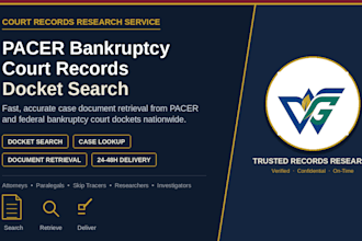 pacer bankruptcy court records docket search case document retrieval