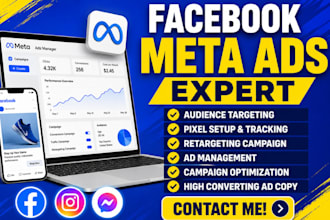 setup and manage your meta ads instagram and facebook meta ads campaign