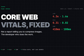 fix your core web vitals and page speed as a developer