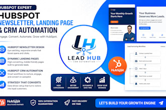 setup hubspot CRM automation and lead nurturing workflows, crm pipeline setup