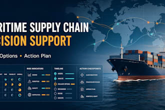 create a maritime operations and supply chain decision support plan